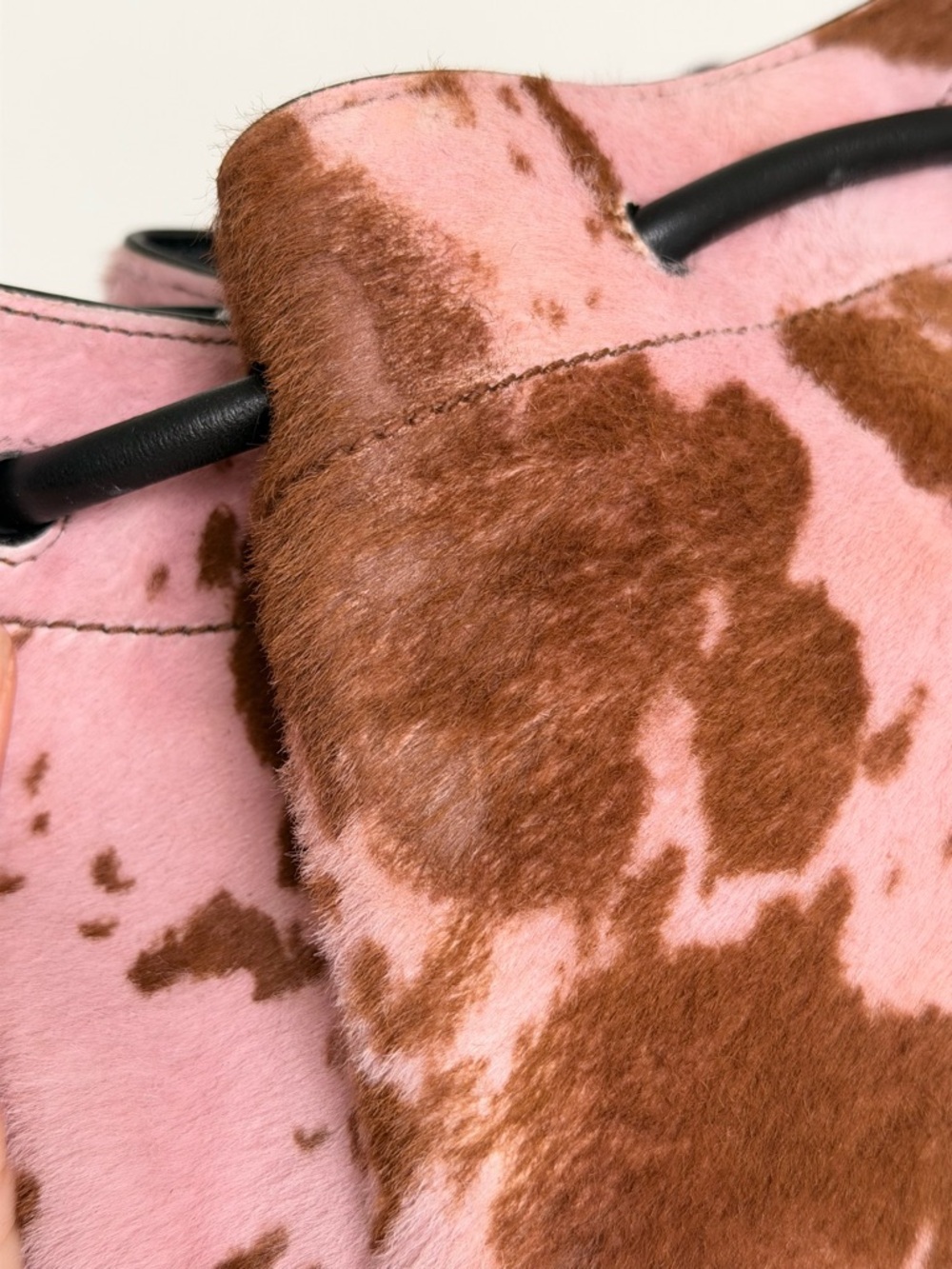SOLD! Jimmy Choo Cinch M Cow Print Shoulder Bag - Picture 11 of 15